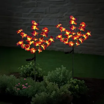 Venkovní osvětlení WENKO LED Solární zahradní zápich Orchidej, 2 kusy 497681