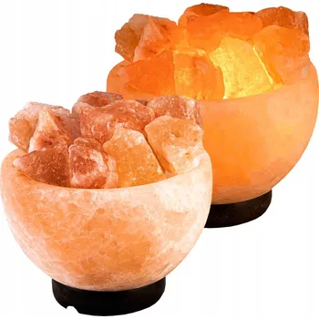 Lampička SOLNÁ LAMPA MÍSA IONIZÁTOR VZDUCHU HIMÁLAJSKÁ SŮL