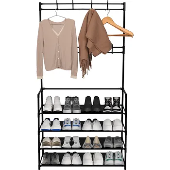 Botník Slevadoma Věšák s botníkem MITZI černý