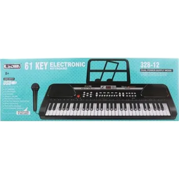 Hudební nástroj pro děti Klaviatury Piano s mikrofonem, 61 kláves