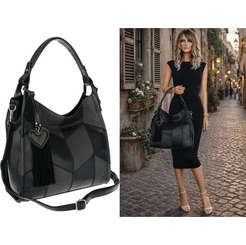 Kabelka Dámská Kabelka Přes Rameno Vak Shopper Kabelka přes Rameno MC675 černá