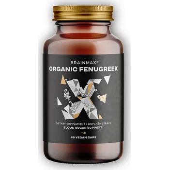 Doplněk stravy Organic Fenugreek 700mg, BIO Pískavice řecké seno 90 rostlinných kapslí