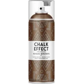 Speciální výtvarná barva akrylový sprej s křídovým efektem - khaki hnědá, 400ml