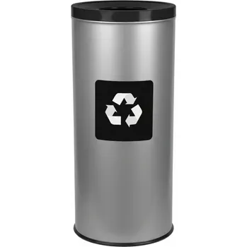 Odpadkový koš Alda Koš na tříděný odpad Room Basket 45 l, černé víko - směs, matná nerez