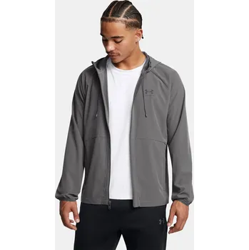 Pánská bunda Under Armour Pánská bunda UA Stretch Wvn Windbreaker 6003001-025 Šedá S