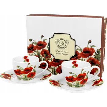 Porcelánový Šálek Duo POPPIES 90 ml 2 ks
