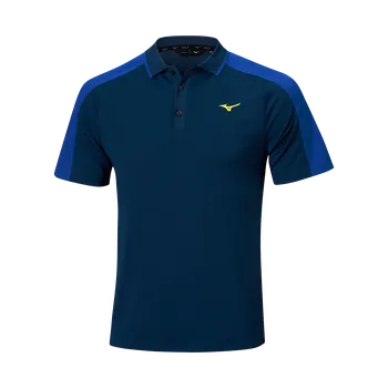 Míčový sport Mizuno Showdown Knitted Short Sleeve Polo - Estate Blue