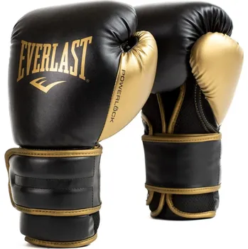 Boxerské rukavice Boxerské rukavice EVERLAST POWERLOCK 2R černo-zlaté 10 oz