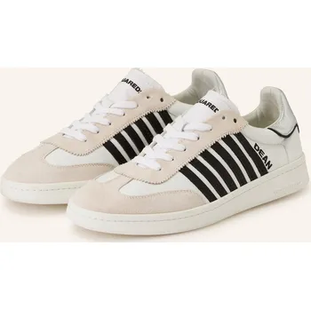 Pánská obuv dsquared2 Pánské Tenisky, bílá / stříbrná / černá, 42,5