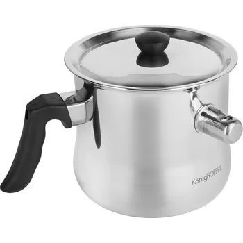 Hrnec Hrnec na mléko s píšťalkou a víkem Konighoffer 1,5 l, indukční