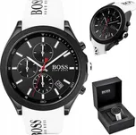 Pánské hodinky Hugo Boss 1513718 Velocity, černé pouzdro, gumový řemínek
