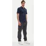 MUSTANG pánská elegantní košile s krátkým rukávem tmavě modrá M