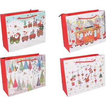 Dárková taška Dárková taška M 32x26x10 cm VÁNOCE