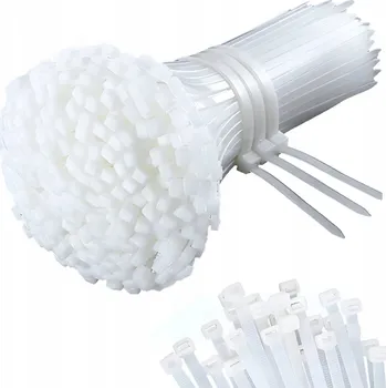 Stahovací páska Stahovací Pásky Silné kabelové upínací pásky 3,6 x 100 mm 100 ks Páska Bílá