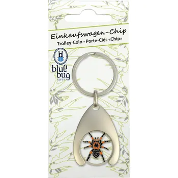 Klíčenka na mince sklípkan stříbrný