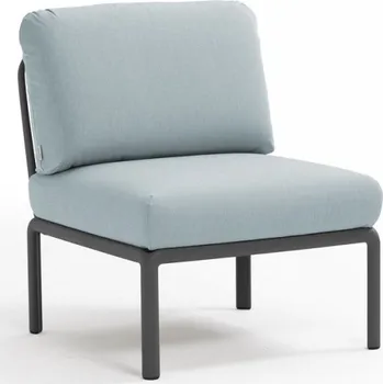 Zahradní pohovka Nardi Poltrona Komodo středový díl ANTRACIT - LED.MODRÁ Sunbrella