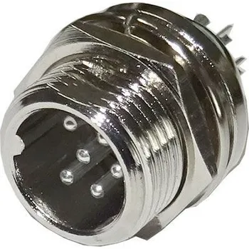 Síťový kabel GX12 konektor 6p panelový