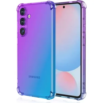 Pouzdro na mobilní telefon Kryt Samsung A56 Shock duhový fialovo-modrý (obal neboli pouzdro na Samsung A56)