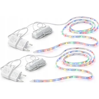 LED osvětlení 2x LED pásek 32 LED 1m IP20 12V vypínač barva