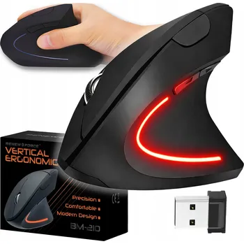 Myš Ergonomická Vertikální Myš RENEW FORCE svislá bezdrátová myš TICHÁ