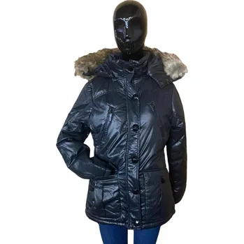 Dámská móda Cars Jeans Dámská zimní bunda s kapucí - černá Velikosti XS-XXL: XL Nové