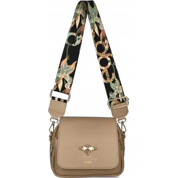 EGO kabelka přes rameno z pravé kůže hnědá