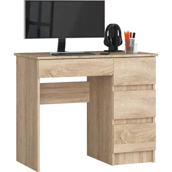 Psací stůl Psací stůl se šuplíky FENRIC - dub sonoma, pravé provedení