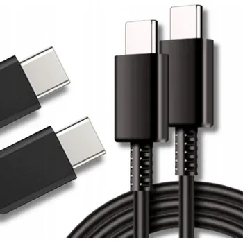 Datový kabel USB-C kabel na USB-C 1m černý 25W rychlé nabíjení