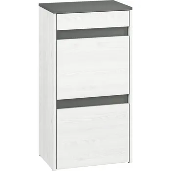 Botník Botník s sedátkem ML Meble 50 x 94 x 34 cm bílý