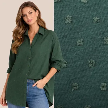 Jemná halenkovina/šatovka v tmavě zelené barvě s nopky PAR1151