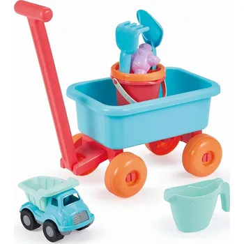 Hračka na písek Ecoiffier Vozík s konvičkou a setem na písek