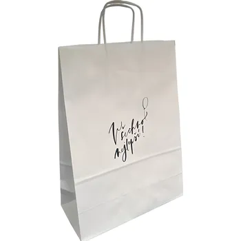 Dárková taška Be Nice Dárková taška Všechno nejlepší velká - bílá