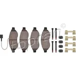 Sada brzdových destiček, kotoučová brzda TOPRAN 722 513