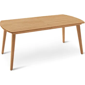 Zahradní nábytek 723613 - Tchibo - Rozkládací zahradní stůl se zaoblenými čely - barva: hnědá