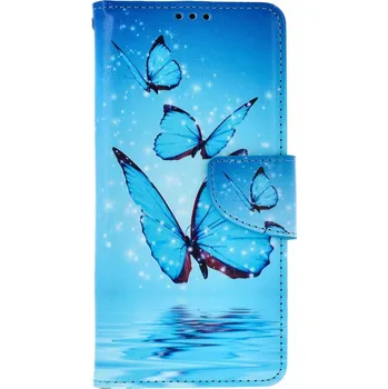 Pouzdro na mobilní telefon Pouzdro Samsung A36 Modří motýlci (kryt neboli obal na Samsung A36)