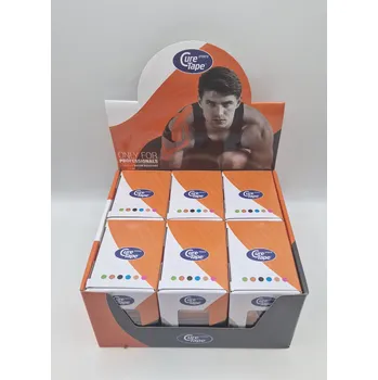 Tejpovací páska CureTape® Sports - 5cm x 5m, balení 6ks mix barev Barva: Oranžová