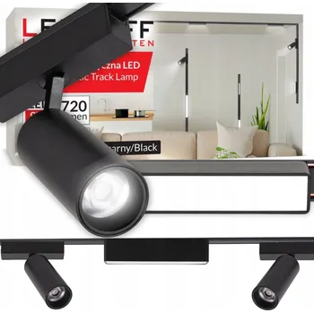 Magnetické lištové osvětlení SADA lišta 1m 3x reflektor ČERNÁ