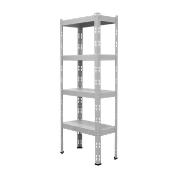 Dílenský regál ZLKL Průmyslové regály kovové 1500 x 600 x 400 mm, bílý P00169-6