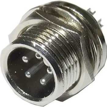 Síťový kabel GX12 konektor 5p panelový