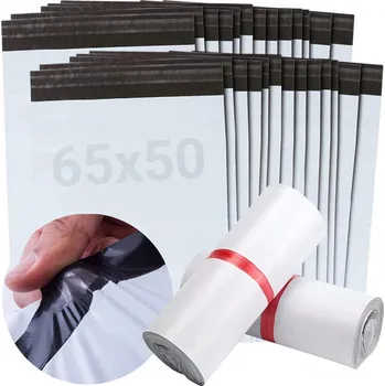 Obálka PLASTOVÉ OBÁLKY 650X500MM 100 KS SILNÉ SAMOLEPICÍ FÓLIOVÉ OBÁLKY