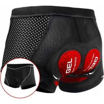 Cyklistické kalhoty Krátké cyklistické kalhoty kraťasy s vložkou L, černé