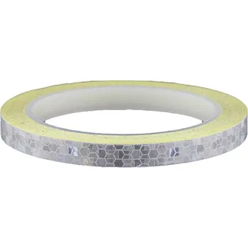 Reflexní samolepicí páska - Stříbrná, 1 cm