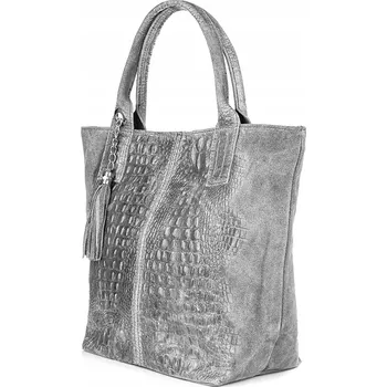 Beltimore kabelka z pravé kůže šedá