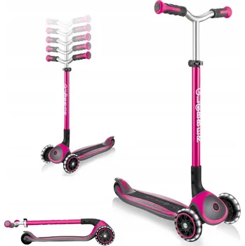 Koloběžka Tříkolová koloběžka Globber 662-110-2 Master Lights Deep Pink (Růžová)