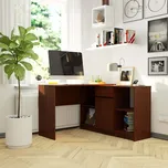 Rohový psací stůl s komodou RALIO - wenge