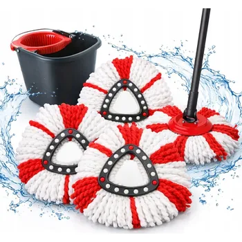 mop 3x NÁHRADNÍ HLAVA / NÁSTAVEC PRO ROTAČNÍ MOP VILEDA TURBO NOVÝ MODEL 3v1 MOP