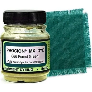 Speciální výtvarná barva Barva Jacquard Procion MX na bavlnu odstín 086 Lesní zelená
