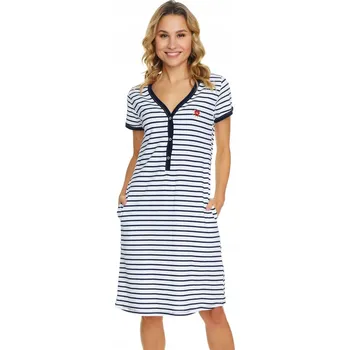 Dámská noční košile Noční košile Doctor Nap 5232 s krátkým rukávem nad kolena velikost XL