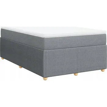 Postel Čalouněná jednolůžková postel VidaXL 120x200, odstíny šedé