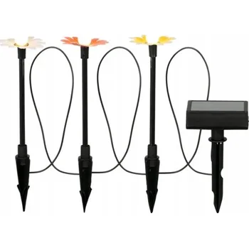 Venkovní osvětlení DEKORATIVNÍ SOLÁRNÍ SVĚTLA LUMINEO – SADA 3 LED KVĚTIN